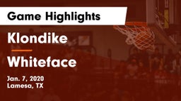 Klondike  vs Whiteface  Game Highlights - Jan. 7, 2020