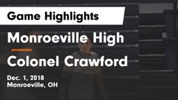 Monroeville High vs Colonel Crawford  Game Highlights - Dec. 1, 2018