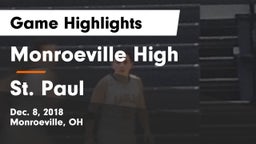 Monroeville High vs St. Paul  Game Highlights - Dec. 8, 2018