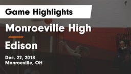 Monroeville High vs Edison  Game Highlights - Dec. 22, 2018