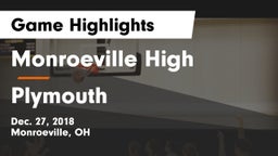 Monroeville High vs Plymouth  Game Highlights - Dec. 27, 2018