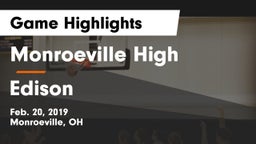 Monroeville High vs Edison  Game Highlights - Feb. 20, 2019