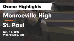 Monroeville High vs St. Paul  Game Highlights - Jan. 11, 2020