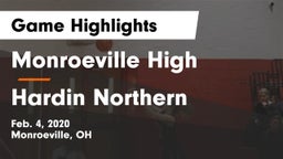 Monroeville High vs Hardin Northern  Game Highlights - Feb. 4, 2020