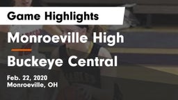 Monroeville High vs Buckeye Central  Game Highlights - Feb. 22, 2020