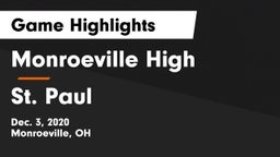 Monroeville High vs St. Paul  Game Highlights - Dec. 3, 2020