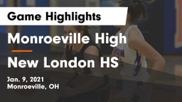 Monroeville High vs New London HS Game Highlights - Jan. 9, 2021