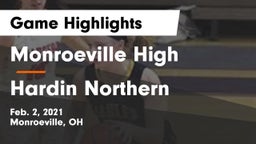 Monroeville High vs Hardin Northern  Game Highlights - Feb. 2, 2021
