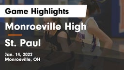 Monroeville High vs St. Paul  Game Highlights - Jan. 14, 2022