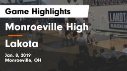 Monroeville High vs Lakota Game Highlights - Jan. 8, 2019