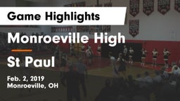 Monroeville High vs St Paul Game Highlights - Feb. 2, 2019