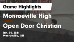 Monroeville High vs Open Door Christian  Game Highlights - Jan. 30, 2021