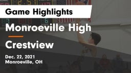 Monroeville High vs Crestview  Game Highlights - Dec. 22, 2021