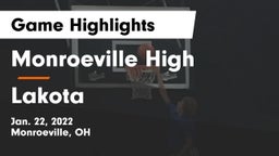 Monroeville High vs Lakota Game Highlights - Jan. 22, 2022