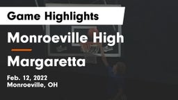 Monroeville High vs Margaretta  Game Highlights - Feb. 12, 2022