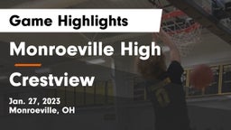 Monroeville High vs Crestview  Game Highlights - Jan. 27, 2023