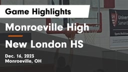 Monroeville High vs New London HS Game Highlights - Dec. 16, 2023