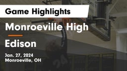 Monroeville High vs Edison  Game Highlights - Jan. 27, 2024