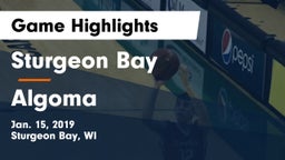 Sturgeon Bay  vs Algoma  Game Highlights - Jan. 15, 2019
