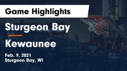 Sturgeon Bay  vs Kewaunee  Game Highlights - Feb. 9, 2021