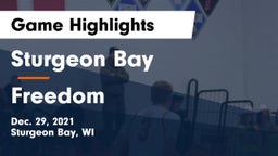 Sturgeon Bay  vs Freedom  Game Highlights - Dec. 29, 2021