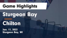 Sturgeon Bay  vs Chilton  Game Highlights - Jan. 11, 2022