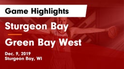 Sturgeon Bay  vs Green Bay West Game Highlights - Dec. 9, 2019