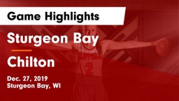Sturgeon Bay  vs Chilton  Game Highlights - Dec. 27, 2019