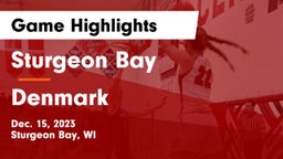Sturgeon Bay  vs Denmark  Game Highlights - Dec. 15, 2023