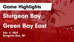 Sturgeon Bay  vs Green Bay East  Game Highlights - Jan. 4, 2024