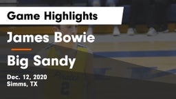 James Bowie  vs Big Sandy  Game Highlights - Dec. 12, 2020