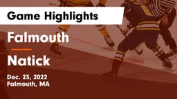 Falmouth  vs Natick  Game Highlights - Dec. 23, 2022