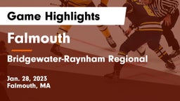 Falmouth  vs Bridgewater-Raynham Regional  Game Highlights - Jan. 28, 2023