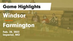 Windsor  vs Farmington  Game Highlights - Feb. 28, 2022