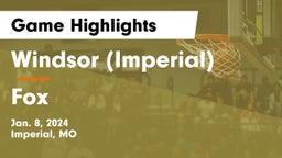 Windsor (Imperial)  vs Fox  Game Highlights - Jan. 8, 2024