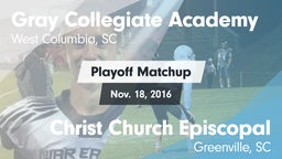 Matchup: Gray Collegiate vs. Christ Church Episcopal  2016