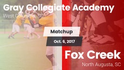 Matchup: Gray Collegiate vs. Fox Creek  2017