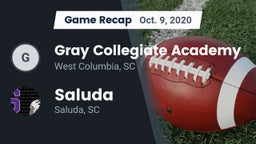 Recap: Gray Collegiate Academy vs. Saluda  2020