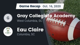 Recap: Gray Collegiate Academy vs. Eau Claire  2020