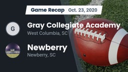 Recap: Gray Collegiate Academy vs. Newberry  2020