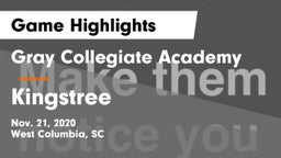 Gray Collegiate Academy vs Kingstree Game Highlights - Nov. 21, 2020