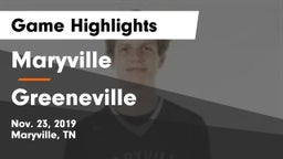Maryville  vs Greeneville  Game Highlights - Nov. 23, 2019