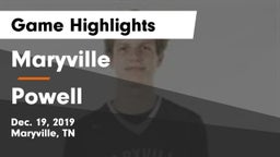 Maryville  vs Powell  Game Highlights - Dec. 19, 2019