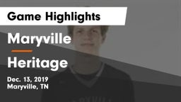 Maryville  vs Heritage  Game Highlights - Dec. 13, 2019