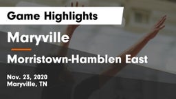 Maryville  vs Morristown-Hamblen East  Game Highlights - Nov. 23, 2020