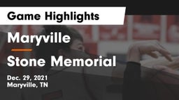 Maryville  vs Stone Memorial  Game Highlights - Dec. 29, 2021