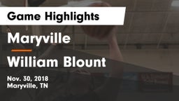 Maryville  vs William Blount  Game Highlights - Nov. 30, 2018
