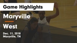 Maryville  vs West Game Highlights - Dec. 11, 2018