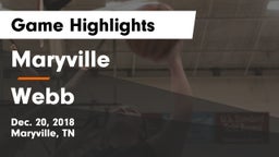 Maryville  vs Webb Game Highlights - Dec. 20, 2018