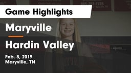 Maryville  vs Hardin Valley Game Highlights - Feb. 8, 2019